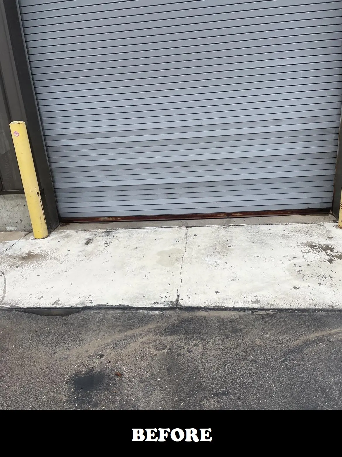 commercial dock before powerwash